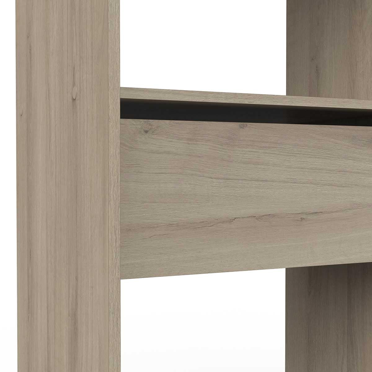 Portant à Vêtements en Bois de Chêne CHICAGO - Dressing Extensible - Fabriqué en France – Pratique et Fonctionnel (168,2 cm x 50 cm x 187 cm)