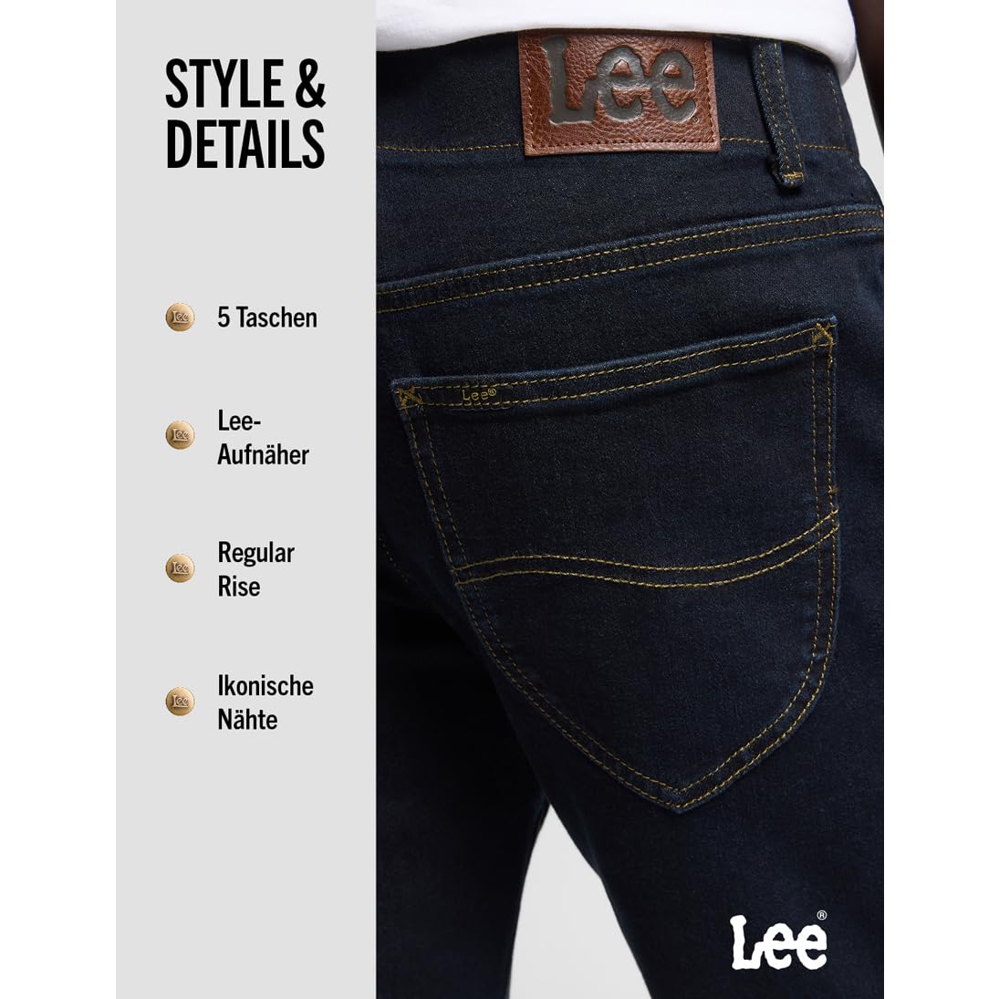 Lee Herren-Jeans Straight Fit MVP – Bild 6