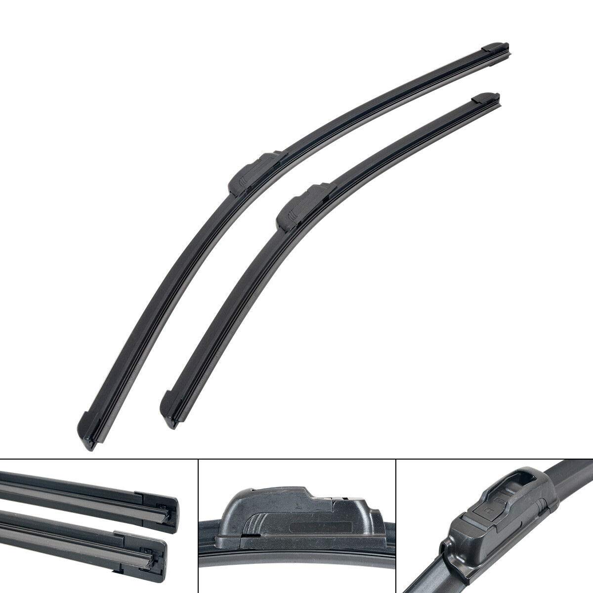 Riloer Spazzole tergicristallo adatte per tergicristalli serie 3 E46 600 / 475mm 1998-2007