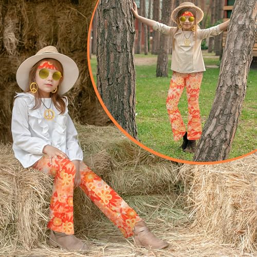 Jenaai 7 Pcs Disfraz Hippie para Niñas Set miniatura 7