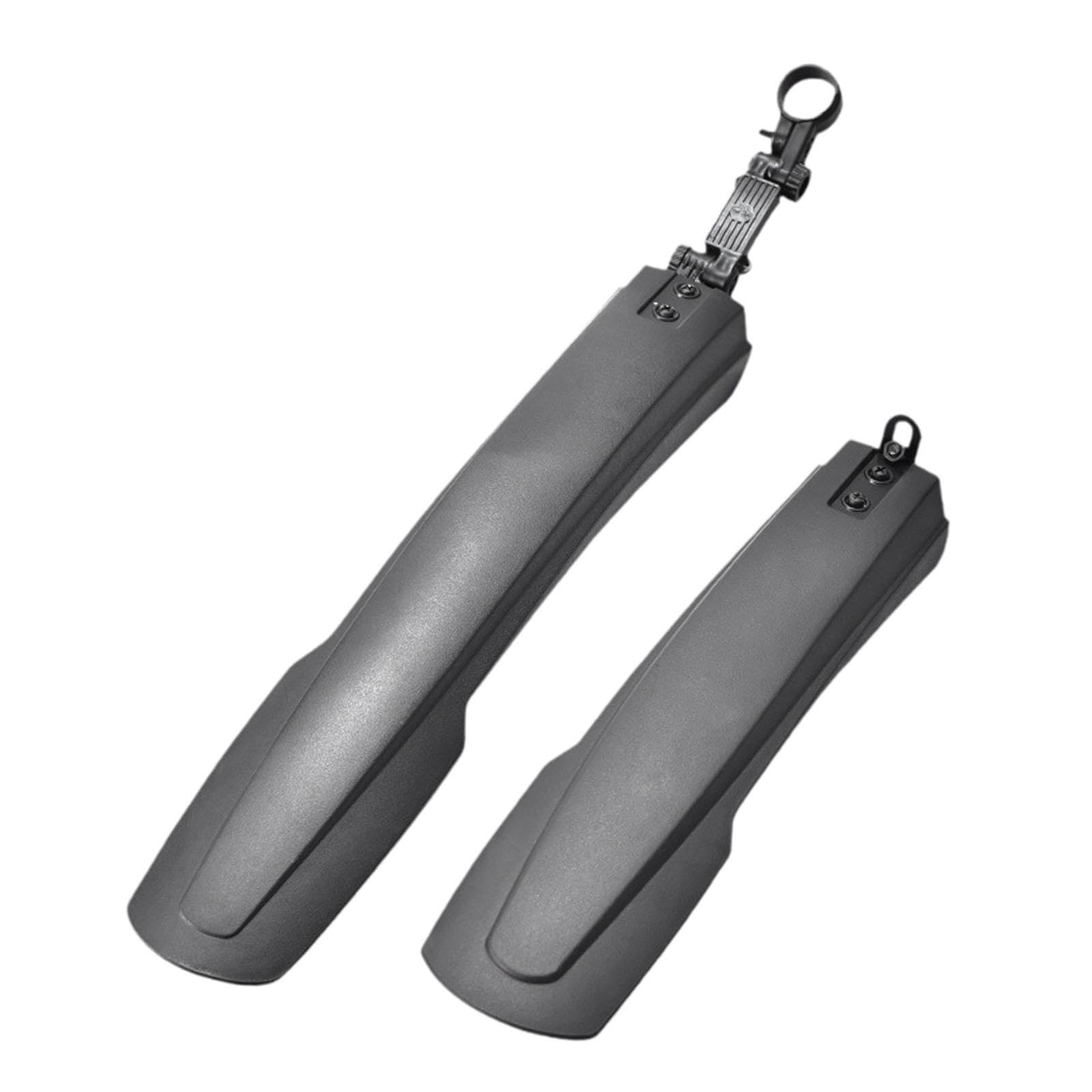 MagiDeal 2X Bicycle Fender Accessory Simple Installation Decoration Against Splashing Water Dirt Adjustable Angle Direct Replace Black