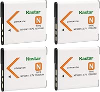 Vista 6 de Kastar Paquete de 1 batería de repuesto para Sony NP-BN1 NPBN1, batería tipo N, Sony BC-CSN, cargador BC-CSNB, Sony Cyber-Shot DSC-WX150, Cyber-Shot
