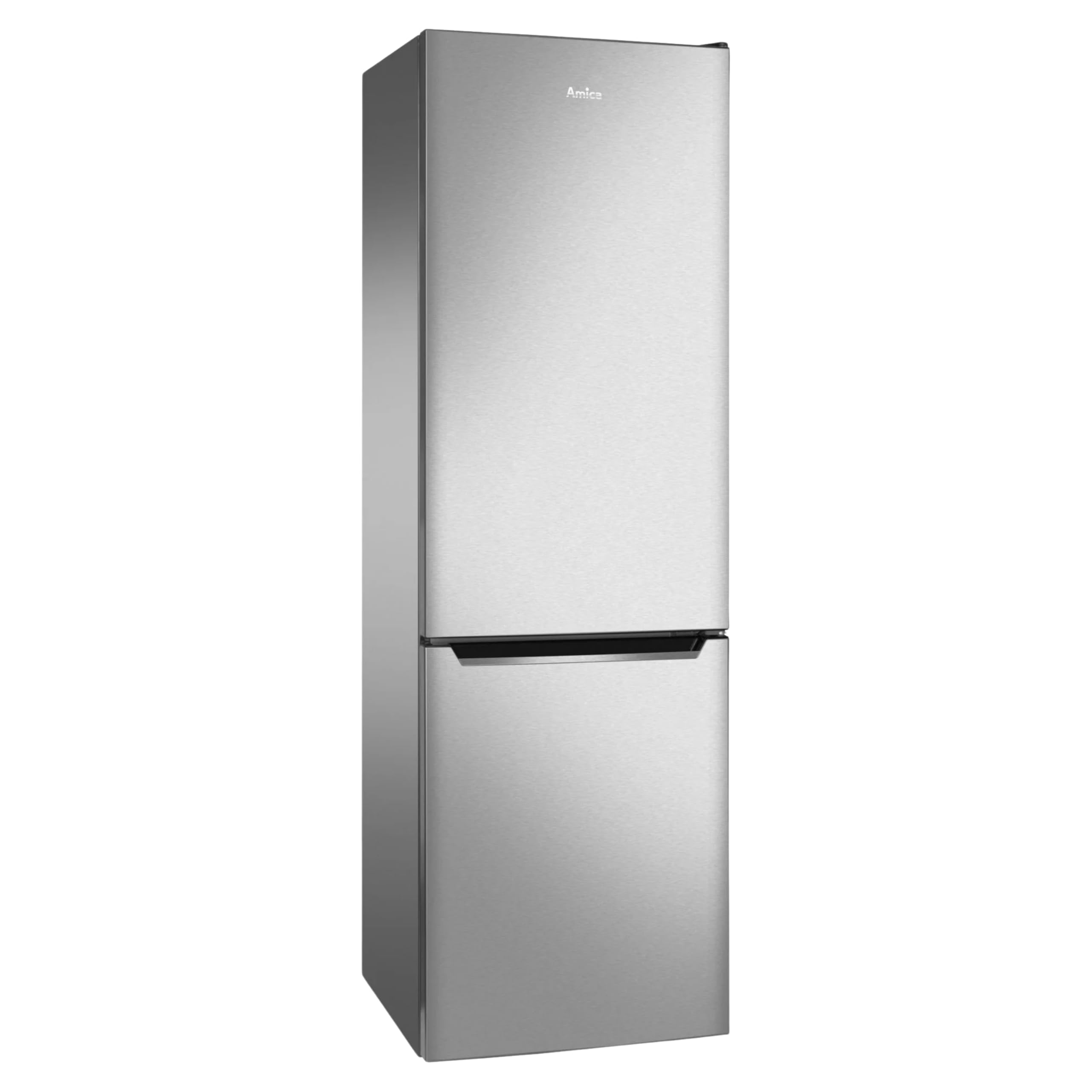 Amica KGCN 387 140 E lodówko-zamrażarka, wysokość 170 cm, szerokość 54 cm, pojemność 231 l, NoFrost, FreshZone, super chłodzenie, super zamrażanie, wygląd stali nierdzewnej