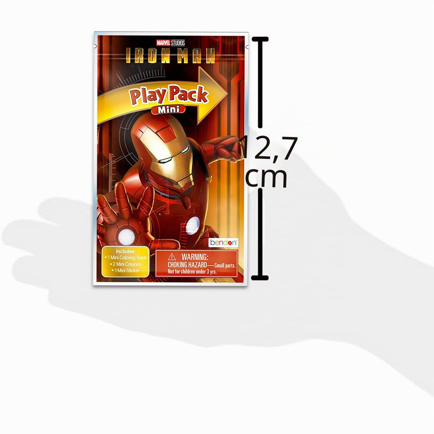 Marvel Iron Man, bomboniere per bambini, confezione da 24 mini pacchetti di attività | Marvel Avengers Mini Play Pack con libri da colorare, adesivi, sacchetti Goodie, altro | Bulk Iron Man Compleanno Forniture