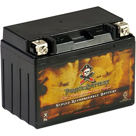 Replacement YTX9-BS Powersports Battery - Rechargeable - Maintenance Free - Absorbed Glass Matt - Pirate Battery