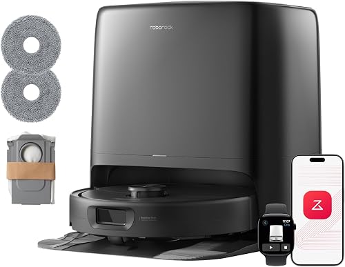 roborock Qrevo 2 Pro Set Aspirateur Robot Laveur avec Station, 25 000 Pa
