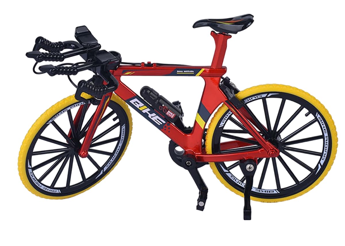 Magicwand 1:8 Scale【Toy-Miniature】 Die-Cast Alloy Based Racing Toy Bicyle Fully Working Model for Collectors【Red & Yellow】 (B0CVN464RF) Amazon Price History, Amazon Price Tracker