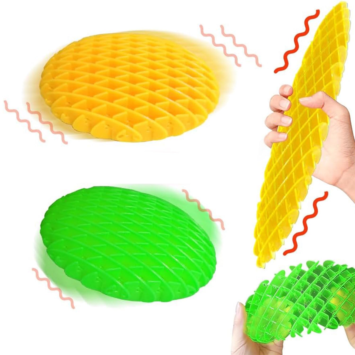 Toulifly Fidget Worm Toy, Articulated Sensory Toy, Fidget Worm Toy, 2 Pieces Resistance Fidget Toys, Sensory Relief, Stress Relief Toys for Children Adults, Stimming Toys