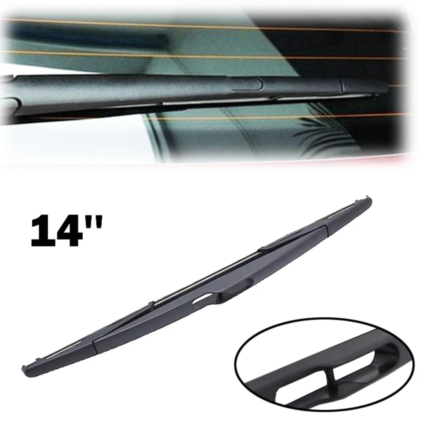 Kit Tergicristallo Auto Per Peugeot 206 SW Estate 2000-2007 Pioggia Tergicristallo | Set di spazzole tergicristallo anteriori e posteriori per autoveicoli 3 pezzi 26" 16" 14"