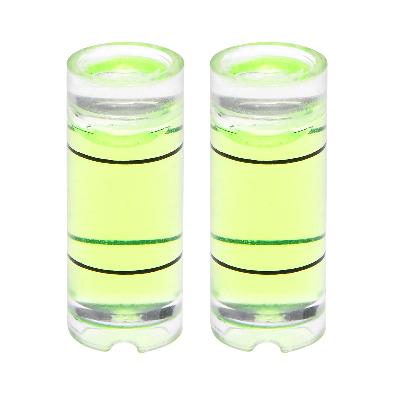 QUARKZMAN 2pz Livella a Bolla Cilindrica 8x20mm Mini Livella a Bolla per Livellare Fotocamera, Treppiede, Telescopio, Officina, Cornice per Giradischi, Verde