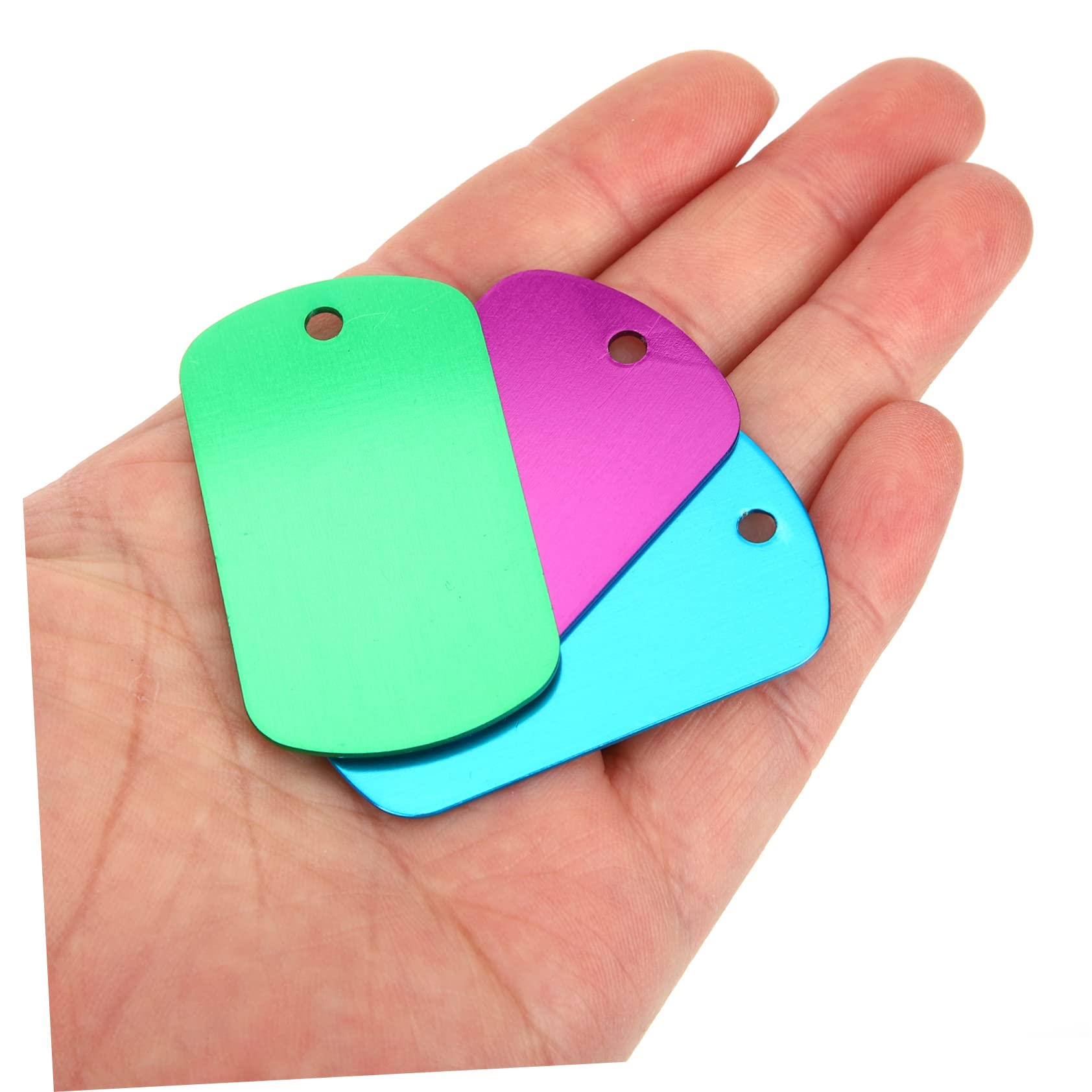 SUPVOX 120pezzi Medagliette Per Animali Domestici Targhette Identificative Lega Personalizzabili Etichette Vuote Per Cani e Gatti Accessori Fai Te Colori Misti