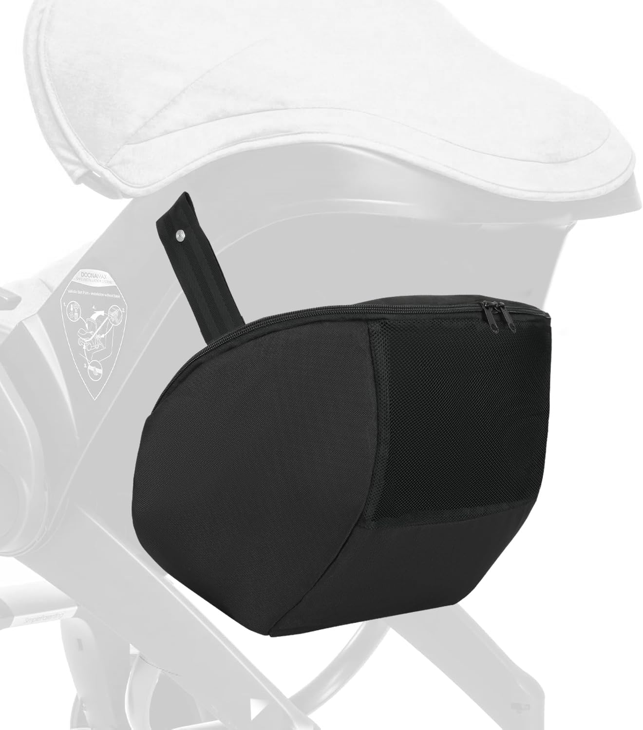 Stroller Organizer Bag with Large Storage – Fits Doona & All Pushchairs, Holds 10 lbs – Baby Essentials Stroller Caddy for Bottles, Diapers, Toys, Wipes – Easy Snap-On, Quick Access Stroller Organizer Bag with Large Storage – Fits Doona & All Pushchairs, Holds 10 lbs – Baby Essentials Stroller Caddy for Bottles, Diapers, Toys, Wipes – Easy Snap-On, Quick Access