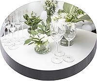 Mymonfif 12 Inch Round Mirror Centerpieces Set of 12 - 2mm Thick Glass Plates for Weddings, Parties, Crafts, Candle Holders & Home Decor