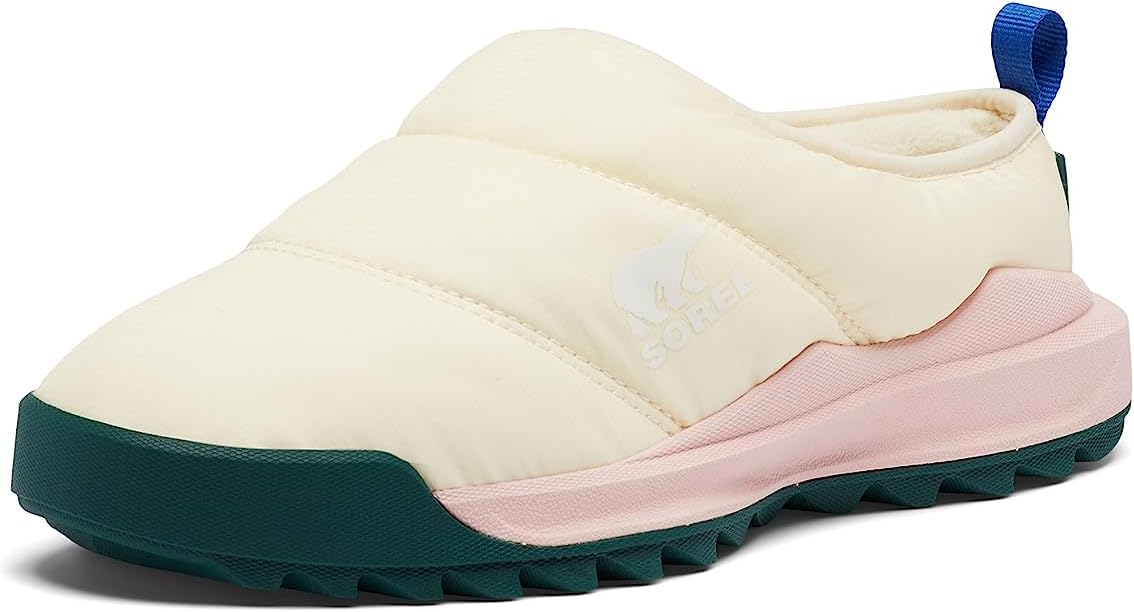 Sorel Women's ONA RMX Puffy Slip-On Shoes - Natural, Vintage Pink - Size 10.5