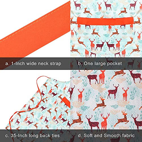 Zihuatailor Pvc Kitchen Apron For Women With Pockets thumb #1