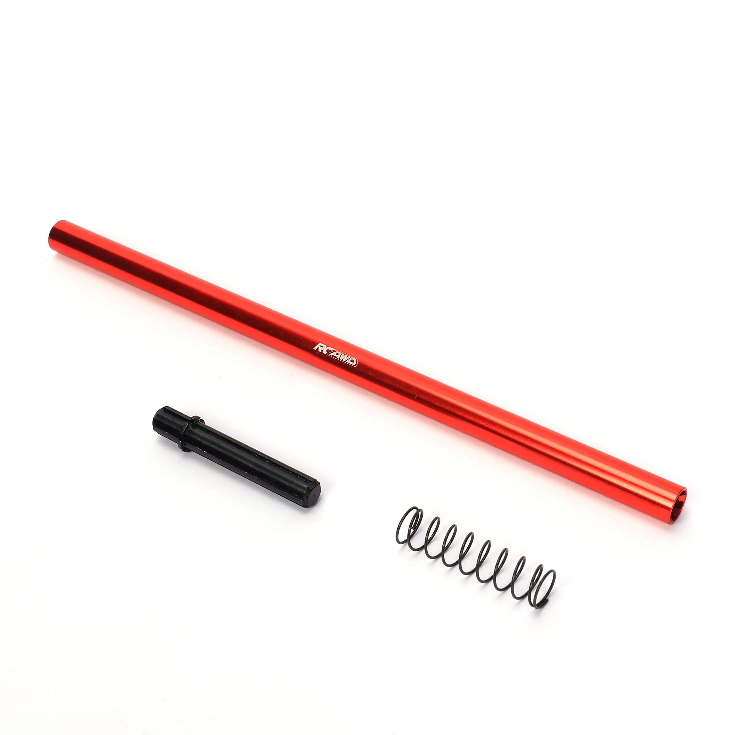 RCAWD Center Driveshaft 205mm for Big Rock 3S, Senton 3S, Typhon 3S, Infraction 3S, Vendetta 3S Upgrades,1/10 ARRMA Aluminum Hopups Parts #ARAC3955 Red