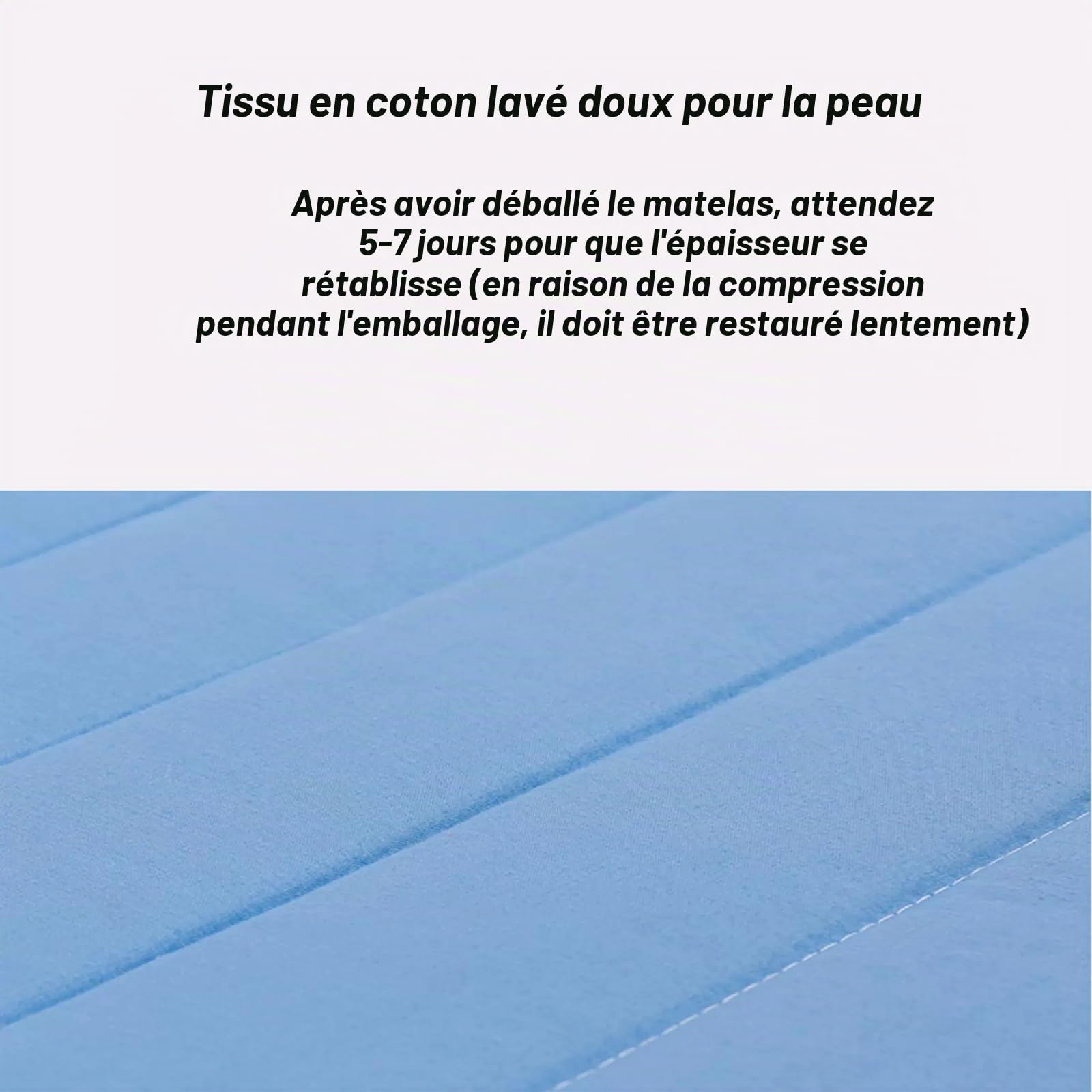 Matelas de sol simple épais de 5 cm, matelas futon doux - Tatami portable - Matelas de lit pliable pour maison, camping (gris, 80 x 190 cm)