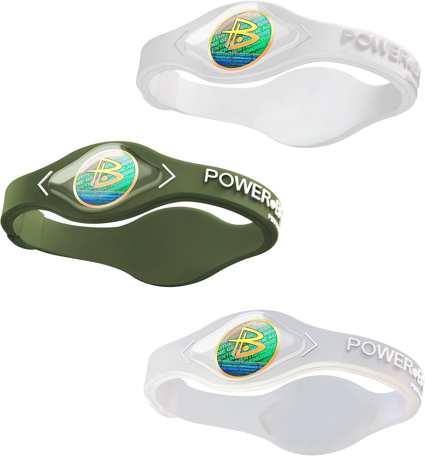 Power Balance the Original Genuine Performance Wristband, Silicone rubber Wristbands Bracelets sports bracelet wristband for men women, size of M+M+L（M 19.0CM/L 20.5CM), Rubber Silicone
