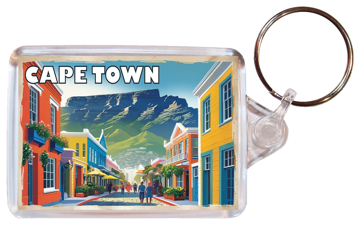 Baked Bean Store Cape Town - South Africa - Double Sided Keyring Artistic BBSKEY25