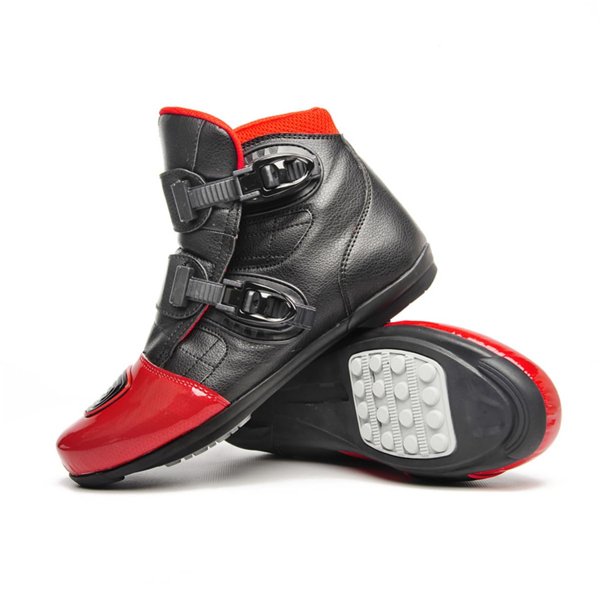 Scarpe da Moto per Uomo e Donna Stivali Traspiranti Anti-Scivolo Protezione alla Caviglia Calzature da Motocicletta