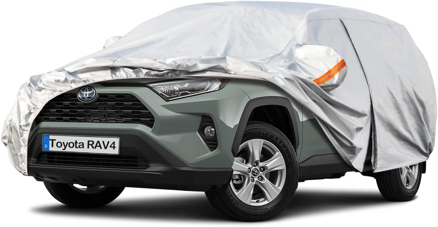 Kayme 6 Layers Hatchback Car Cover Waterproof Breathable, Custom Fit Mercedes-Benz B-class (2005-2024), Outdoor Full Cover Sun Rain UV Dust All Weather Protection. Shipping From European Warehouse.