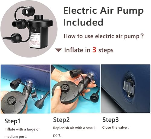 Miniatura 6 de ptlsy Silla inflable para adultos, sofá con bomba de aire para el hogar, sofá de aire, silla inflable multifunción para interiores, sala de estar,