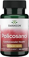 Vista 1 de Swanson Policosanol - Supplement Helps Support Cardiovascular Health - All Natural Formula Aids Good Heart Health & Function - Helps Maintain