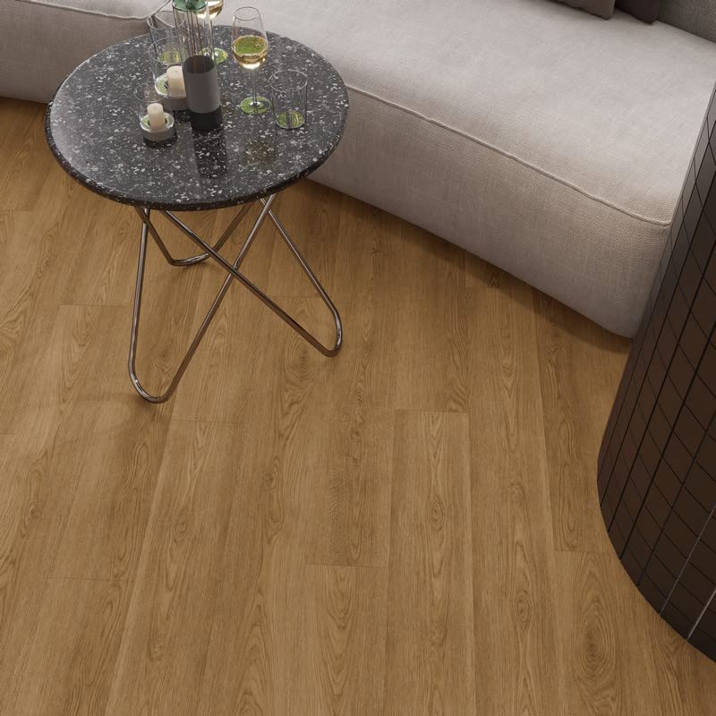 Miniatura 9 de Lucida Surfaces Azulejos de vinilo de lujo  Pegue el suelo adhesivo para la instalación de bricolaje  Tablón de muestra  GlueCore Pro  Ámbar