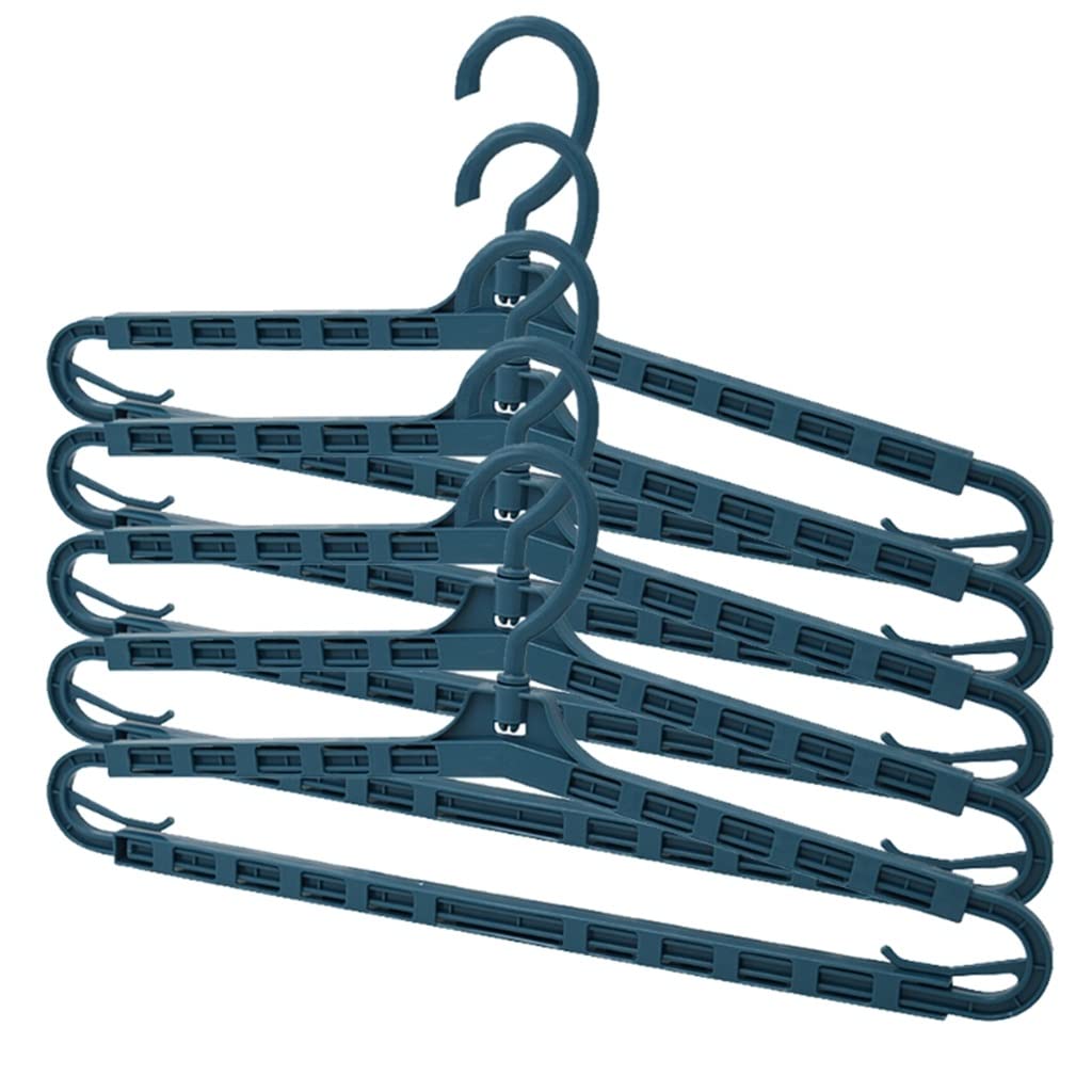 MOBYGKFY Portable Plastic Display Hanger Windproof Wardrobe Coat Shirt Suit Hanger Clothes Storage Rack(White-style)
