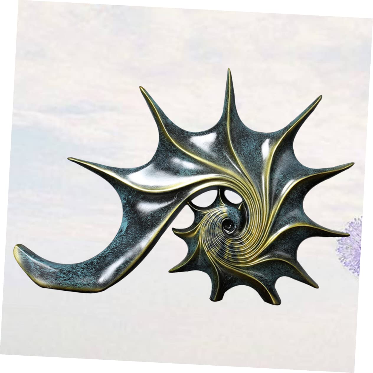 GOOHOCHY Unique Resin Conch Sculpture Home Furnishing Decoration Modern Home Ornament