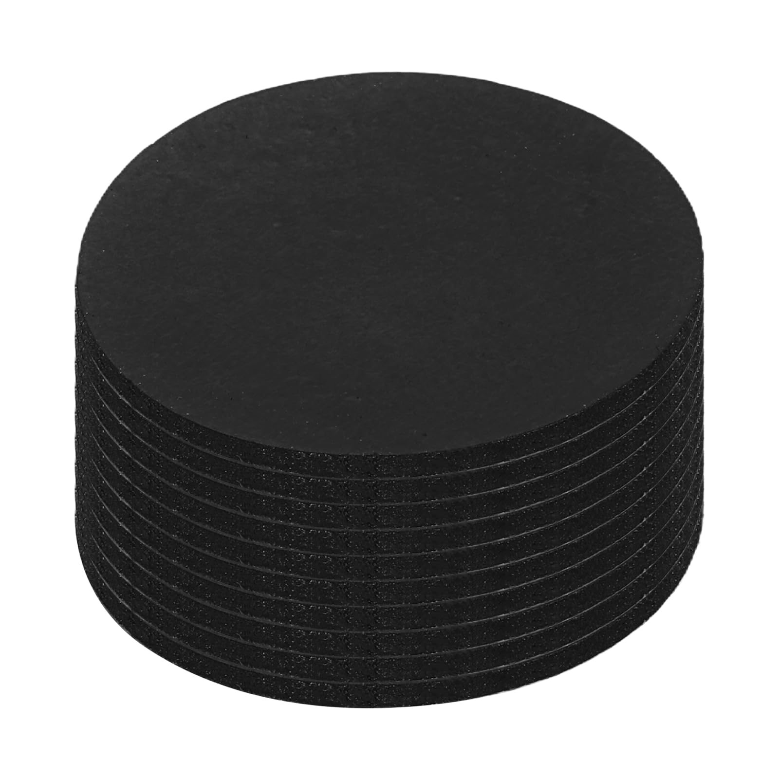 sourcing map 10Pcs Non Slip Furniture Pads, 32x1.7mm Self Adhesive Round Rubber Furniture Grippers, Floor Protector for Chair Table Legs, Hardwood Floors and Home Appliances, Black