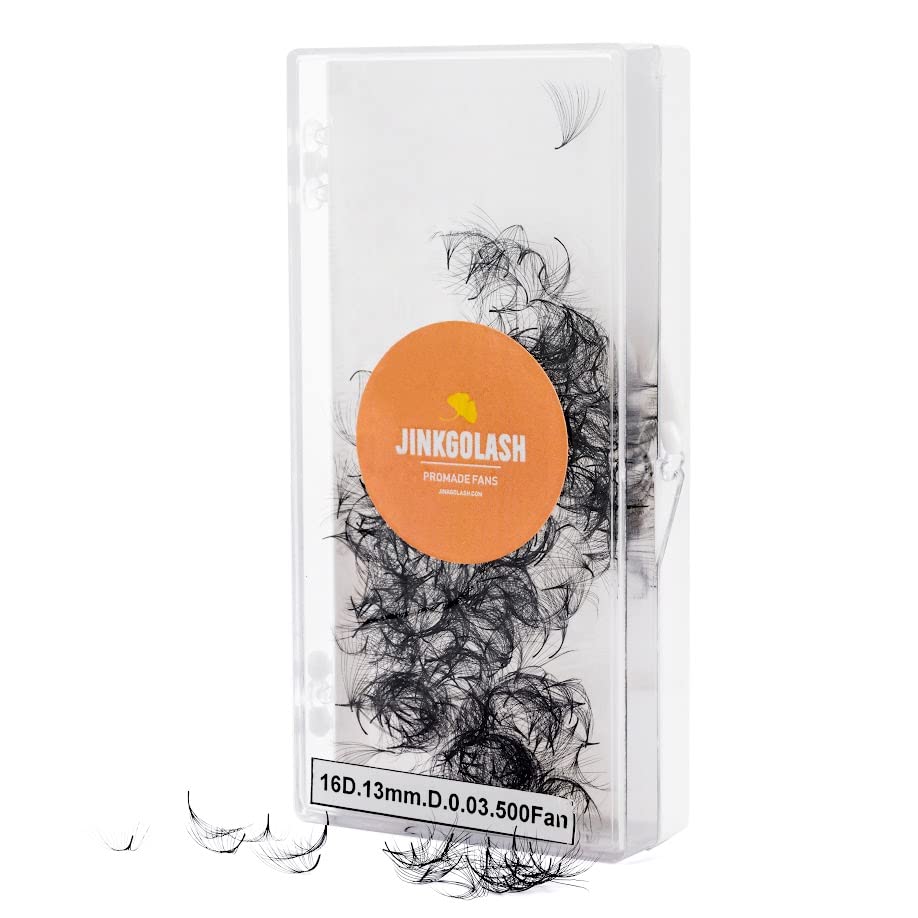 Vista 21 de 500 extensiones de pestañas Promade de 3D a 16D, abanicos de pestañas sueltas de 0.03/0.05/0.003 in, pestañas rizadas C D, longitud de 0.31-0.63