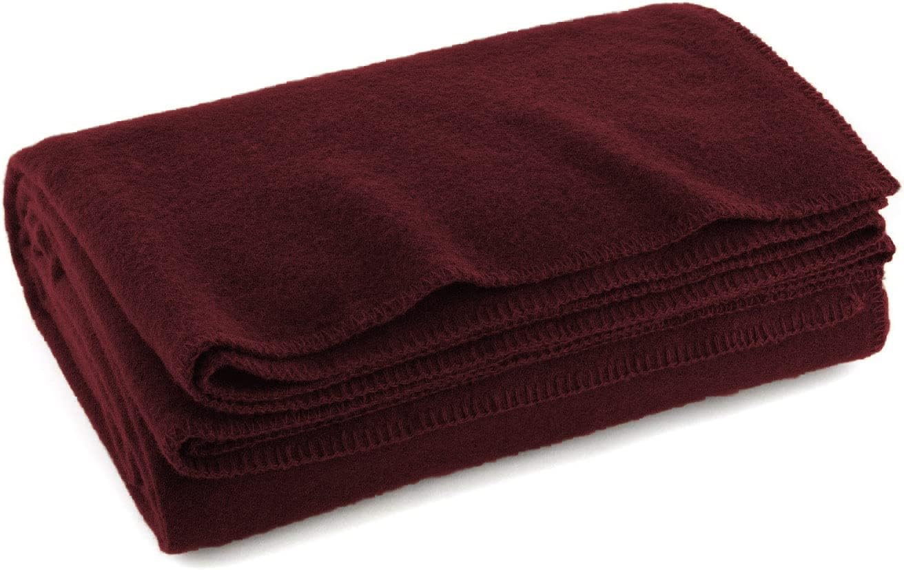 Gilbins Super Soft and Thick Warm Wool Washable Throw Blanket 66" x 84" inches