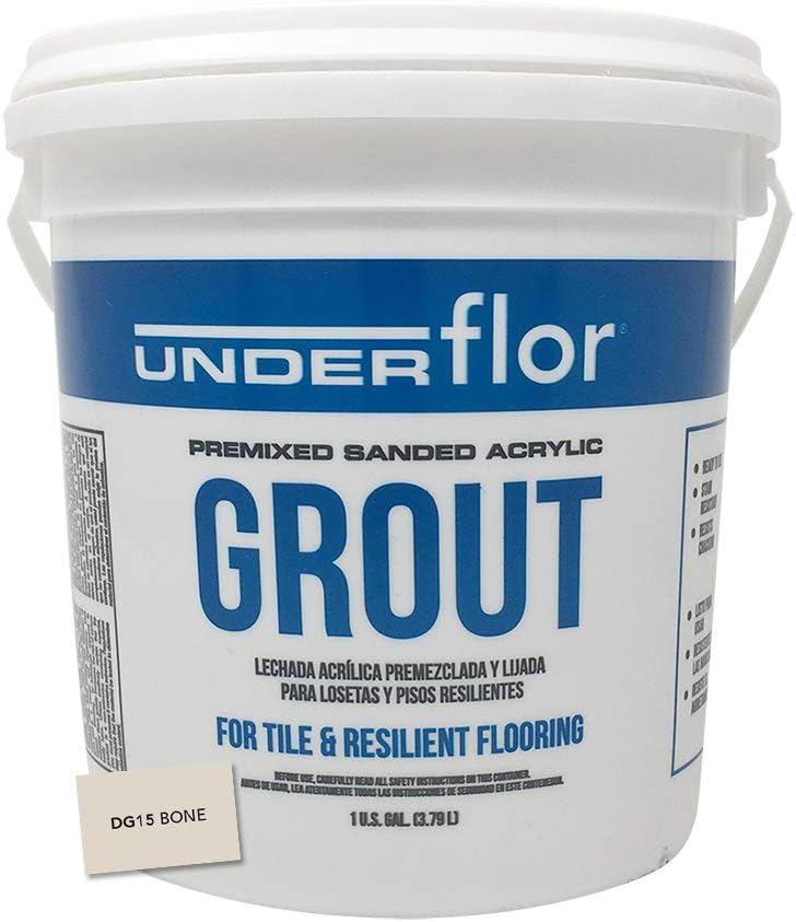Congoleum DG15-G Unferflor Premium Pre-Mixed Sanded Acrylic Grout Color: Bone 1 Gallon