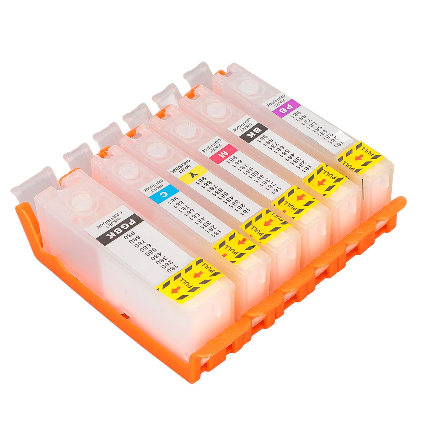 Set di inchiostri da 6 pezzi compatibile per TR7540 TR8540 TS6140 TS8140 TS9140 Kit di accessori per stampante Stampa trasparente Colori reali Facile installazione per foto