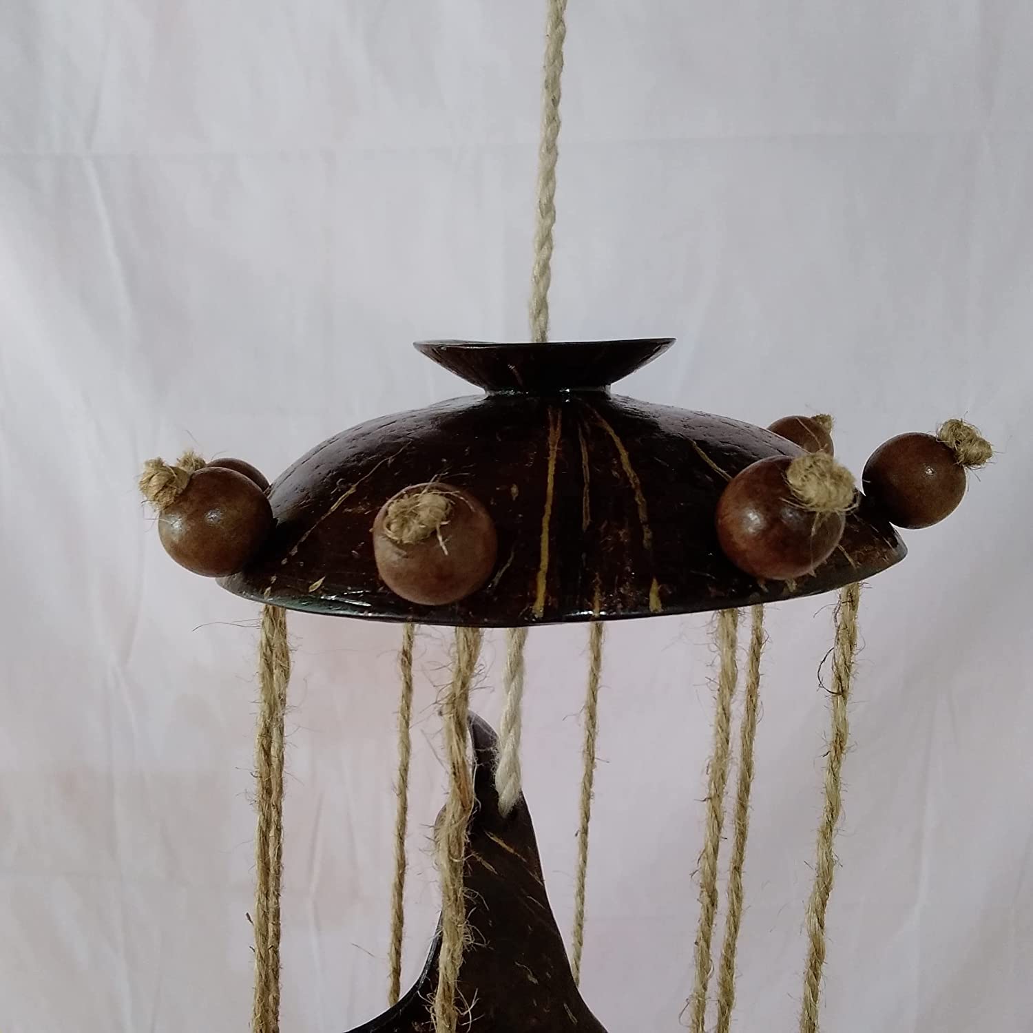 Handmade Natural Coconut Shell Dream Catchers Boho Moon 