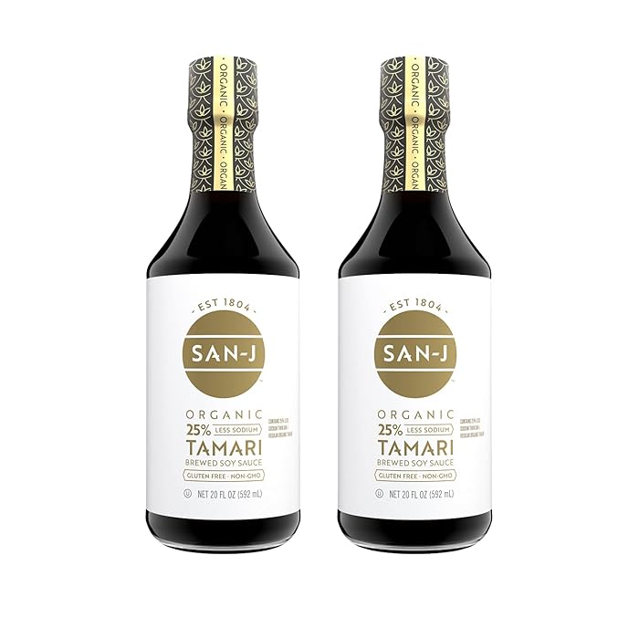 Buy SanJ Organic Gluten Free Tamari Soy Sauce, Reduced Sodium Vegan