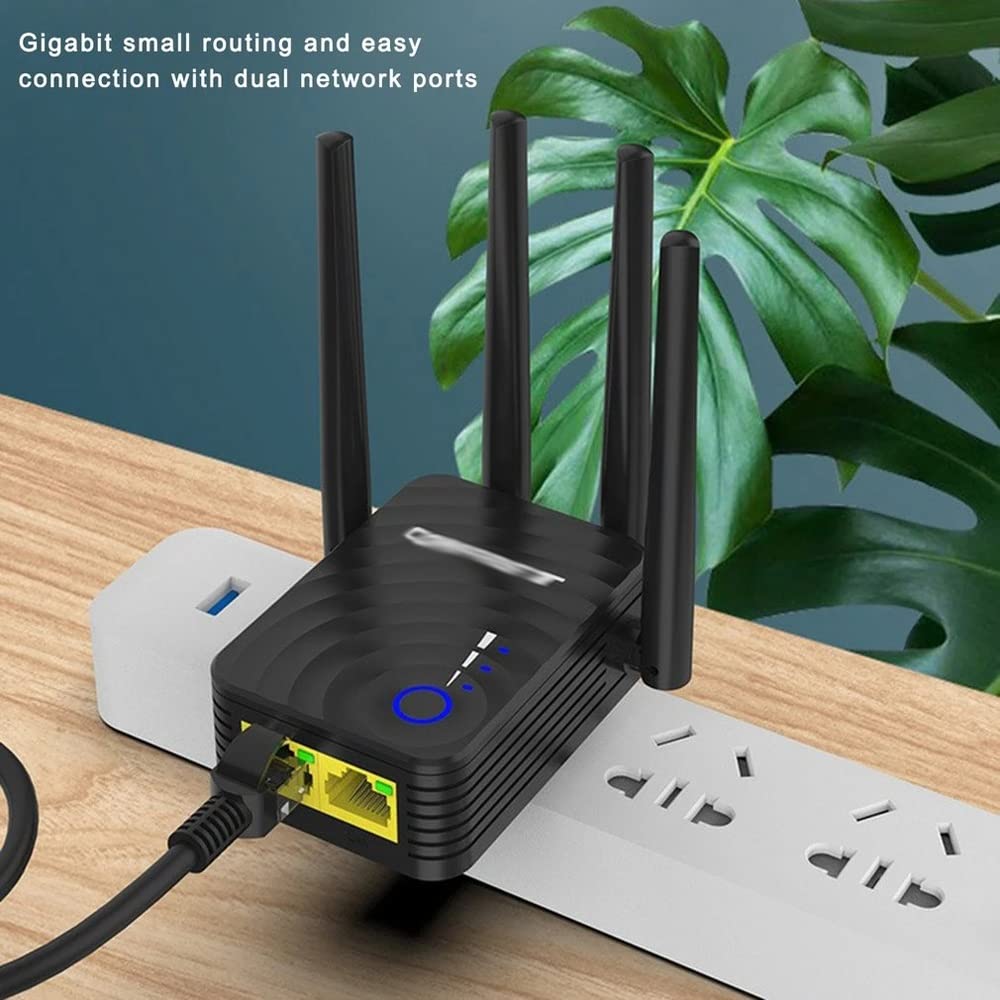 Extender a lungo raggio 802.11AC Repeater Wi Fi Booster 2.4G / 5 GHz Amplificatore 1200 Mbps Router Punto di accesso router