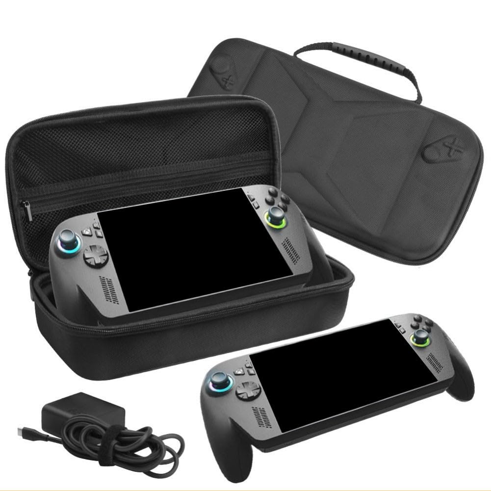 Custodia rigida in EVA per ROG e Xbox da 7 pollici, scatola da viaggio con protezione antiurto per console e accessori, nero