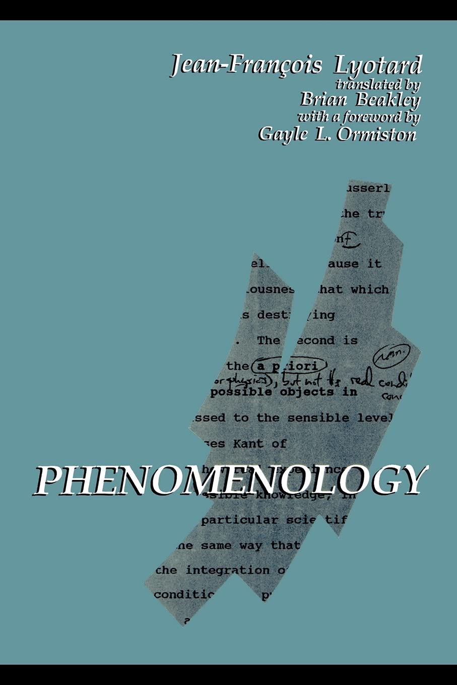 Phenomenology (Suny Series in Contemporary Continental Philosophy)