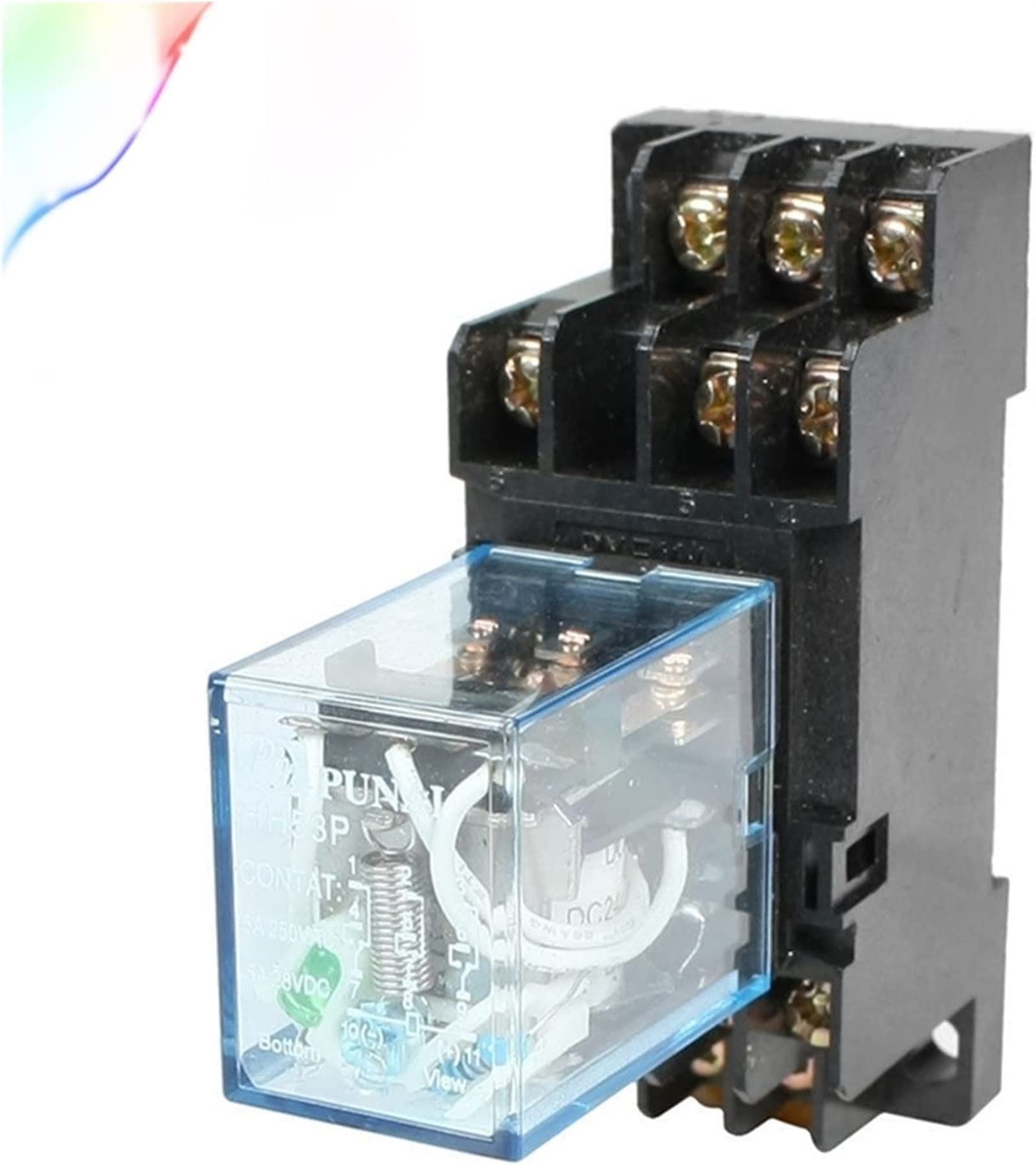 GJZIFGFWQ Relay MY3 HH53P MY3NJ 11-Pin AC12V/AC24V/AC110V/AC220V Coil General Purpose Micro Mini Intermediate Electromagnetic