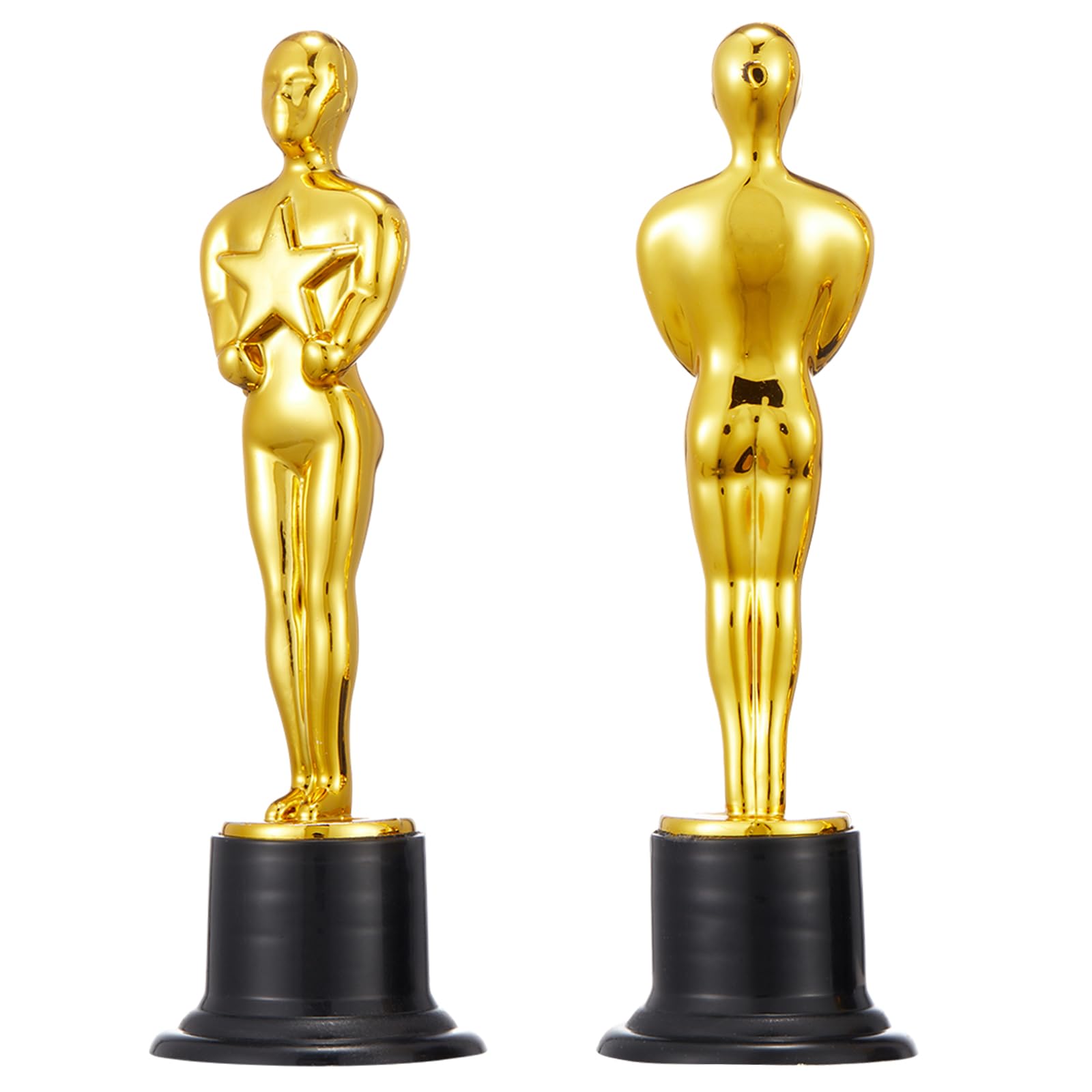 18 trofeos de premio de oro, trofeos de premio de fiesta de estatua dorada de 6 pulgadas, premios de aula, decoraciones de fiesta, ceremonia, celebraciones y competiciones