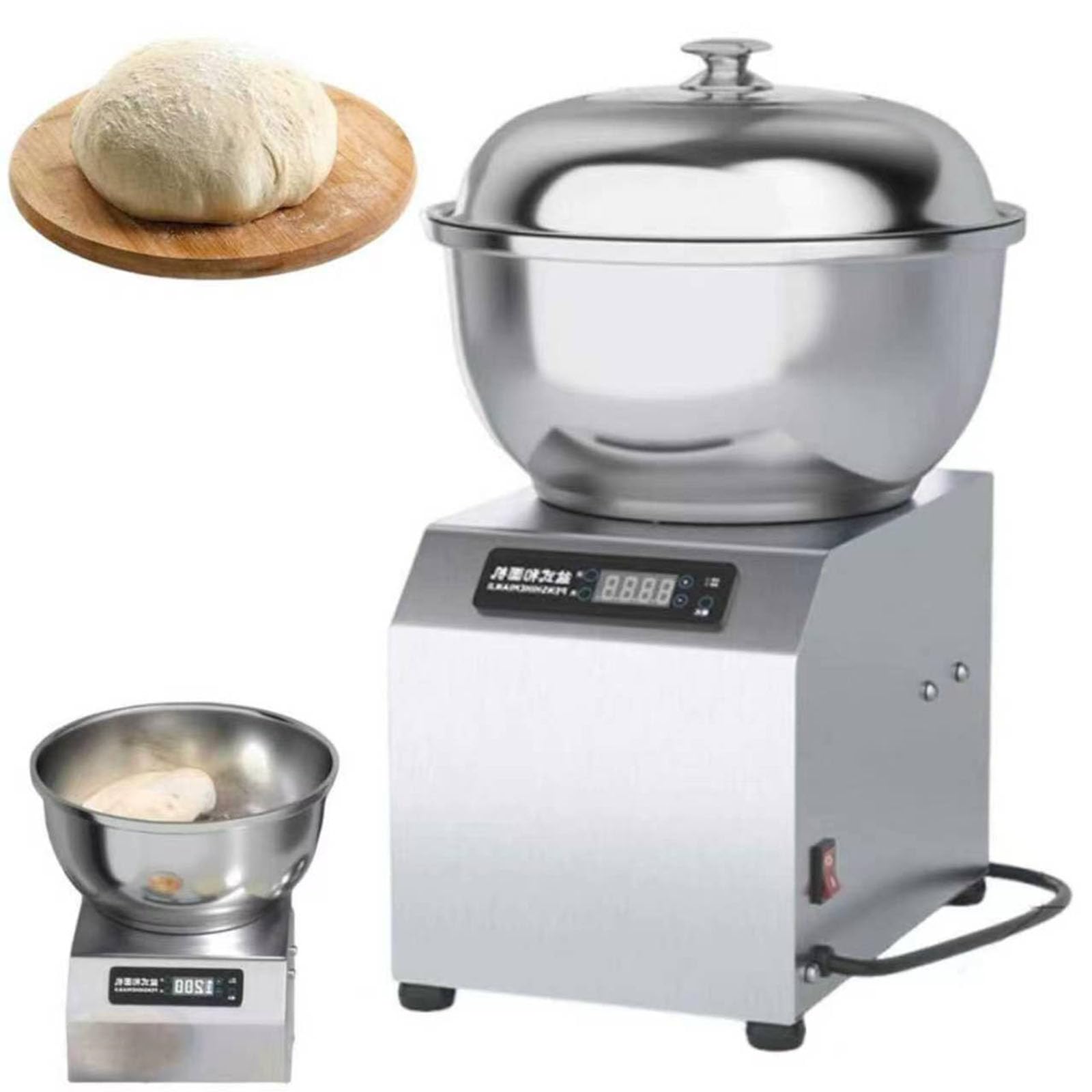 Amazon | 商業スパイラル生地ミキサーマシン 8KG/17.6LBS、1400rpm