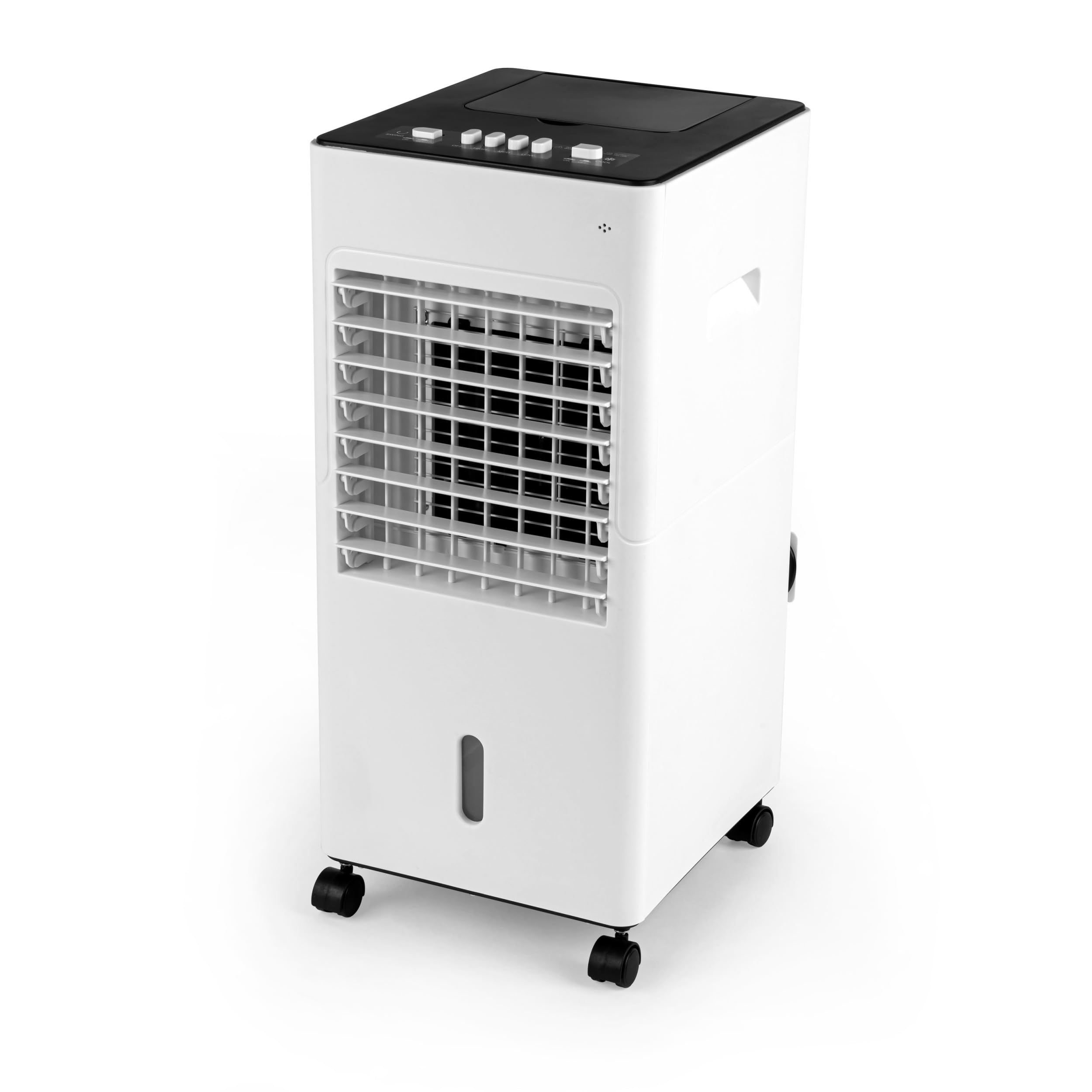 Prolectrix Digital Air Cooler - 6L Portable Cooling Fan, Evaporative Air Purifier & Humidifier, 3 Speeds & Ioniser, 65W, Rotating Swing Function, Water Level Indicator