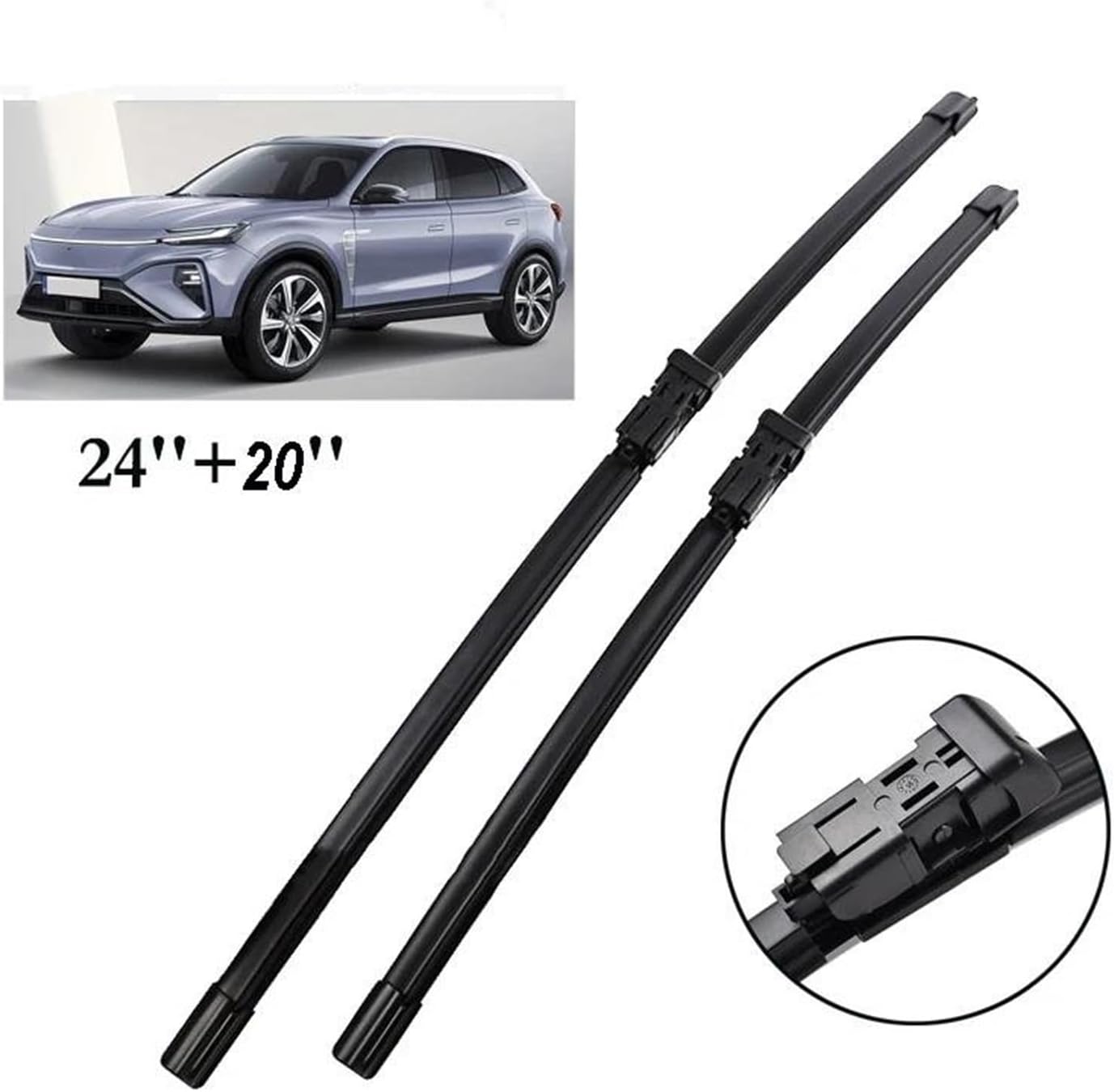 for Mg for Marvel R 2021-2024 Windshield Windscreen Window Car Rain Brushes 24"+20" Wiper Lhd Front Wiper Blades Windscreen Wiper
