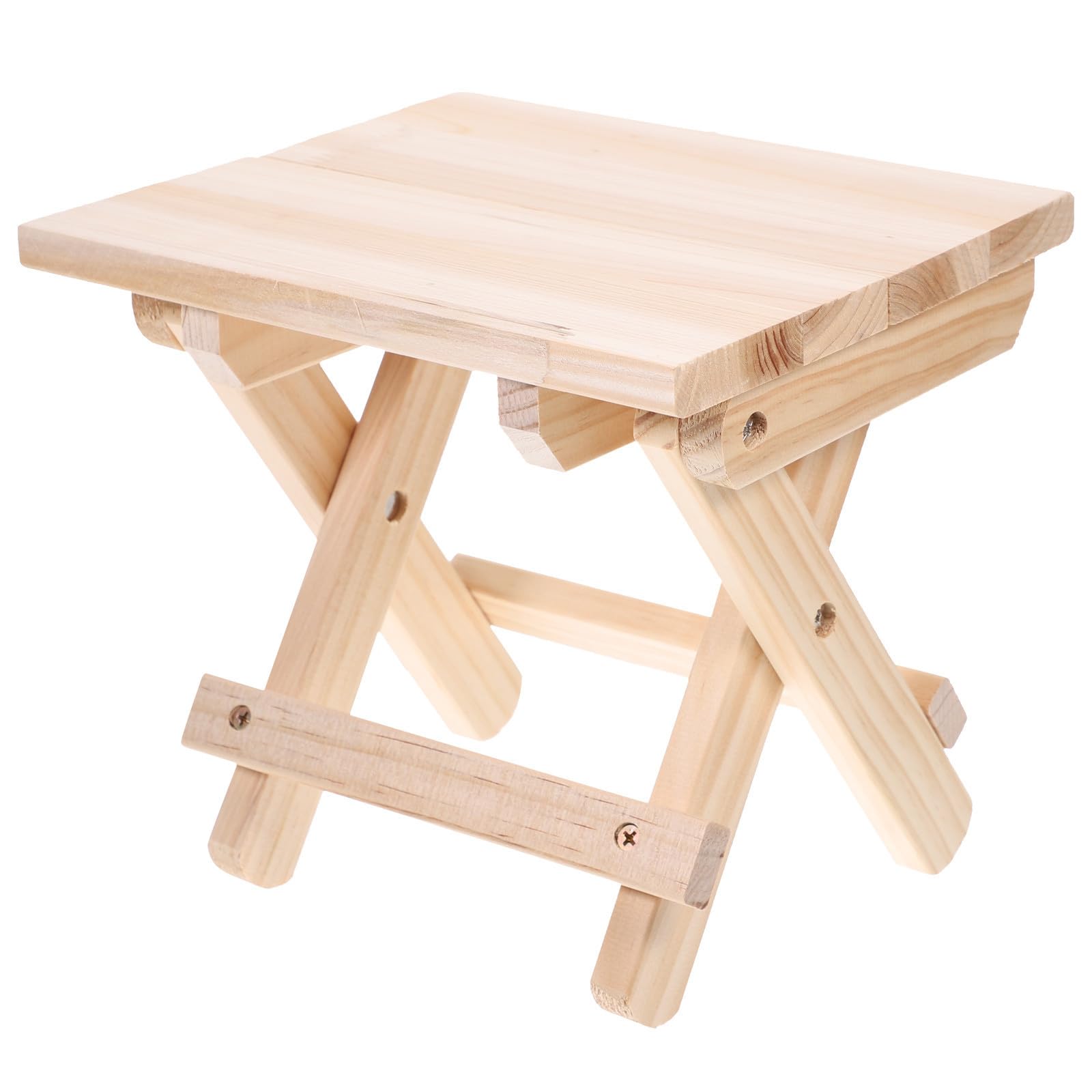 Taburete para cambiar zapatos de madera maciza UPKOCH con diseño ligero y seguro para el hogar
