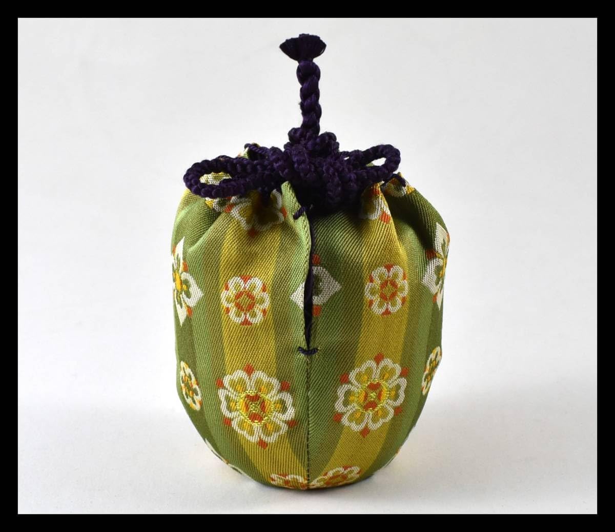 ▲楠廸庵▲中棗用仕服 天平木画奏花錦 龍村美術織物 正絹 茶道具