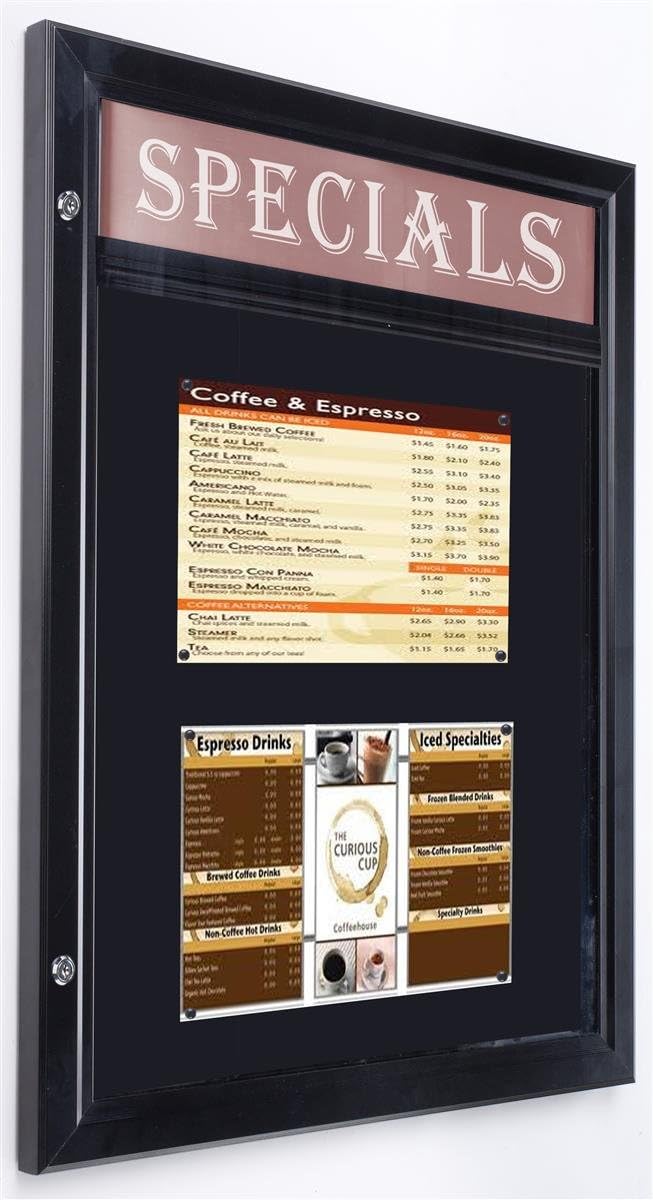 Outdoor Bulletin Board, Magnetic Surface, 24" x 31", Wall Mount, Locking Door with Rubber Gasket (Aluminum and Polycarbonate)