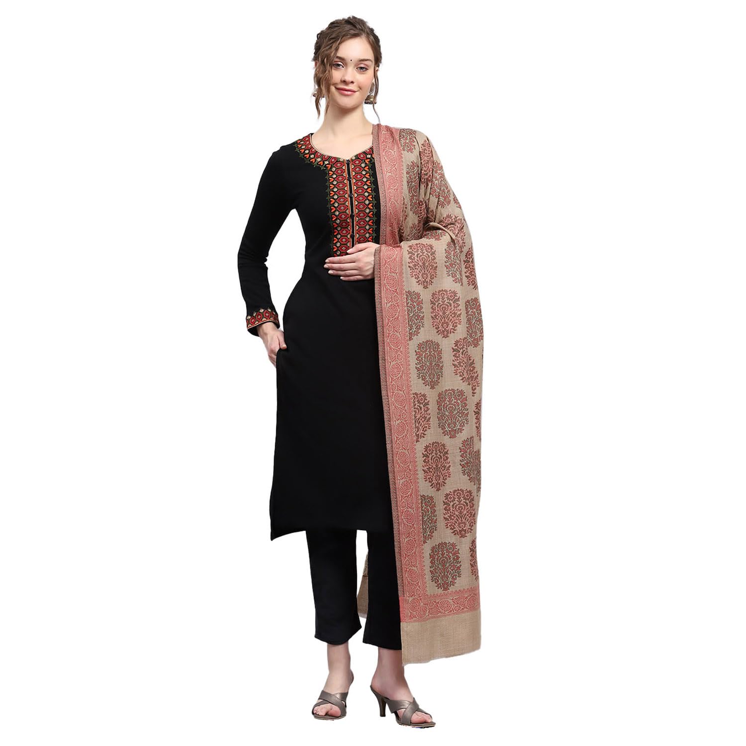 Womens Self design Shawl (224SHW7028)-image-35