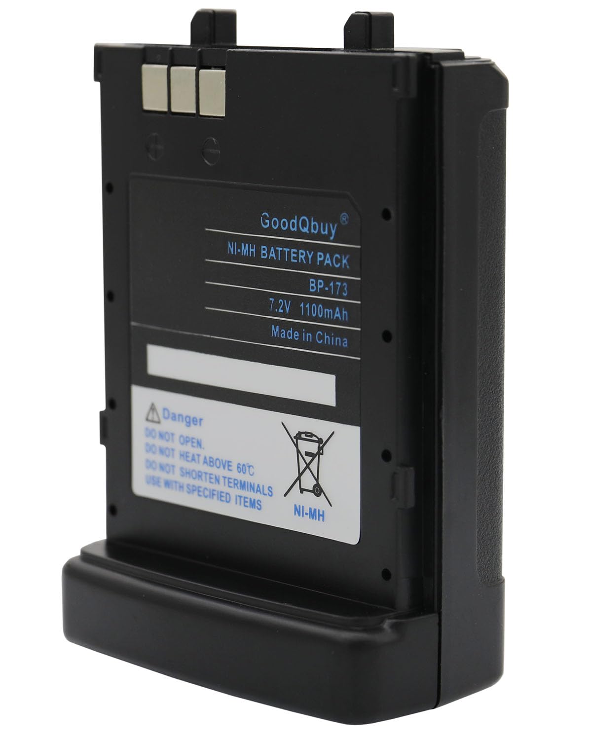 GoodQbuy 1100mAh BP-173 Ni-MH Battery Compatible with Icom IC-T7H IC-T22A IC-Z1A IC-T7 IC-T22E IC-W31 IC-W31A IC-W31E IC-W32 IC-W32A IC-12A BP-180